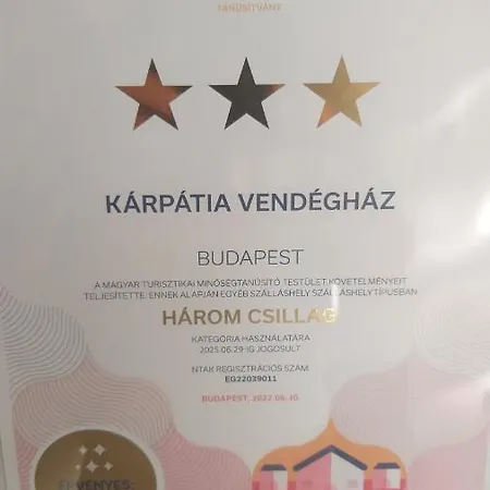 Vendégház Karpatia Vendeghaz 1201 *